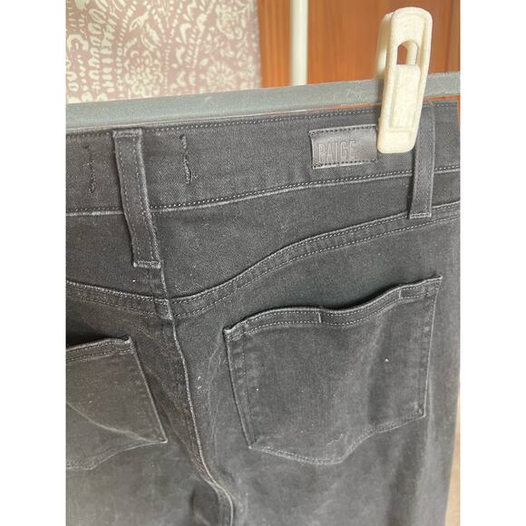 Paige Denim Black Stretch High Rise Ankle Skinny Jeans - Picture 7 of 8